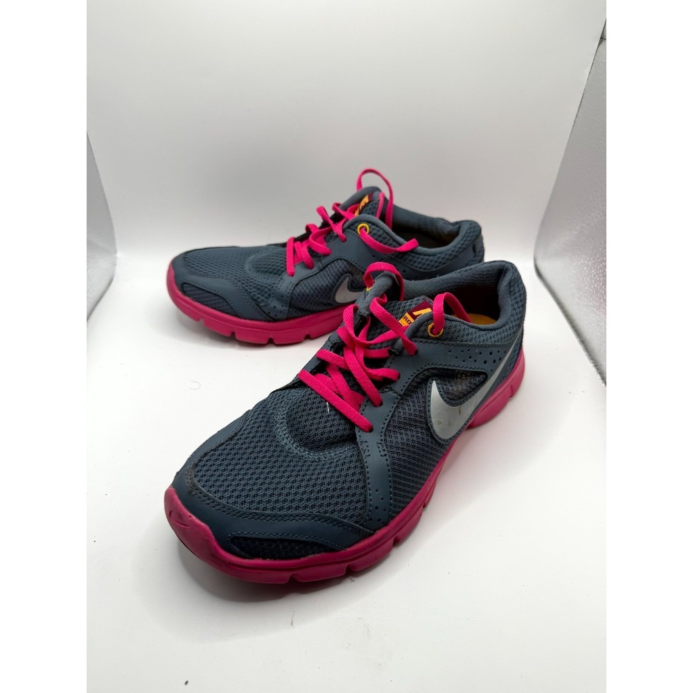 Nike Flex Experience RN 2 599548-402 Womens 7.5 Sneaker Gray Pink Running Shoes